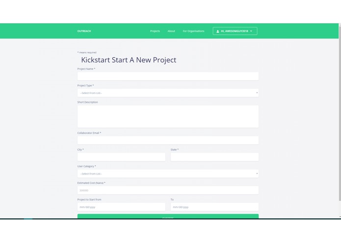 OutReach – screenshot 2