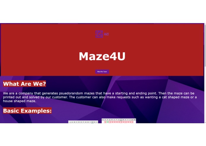 Maze For You - Website – screenshot 1