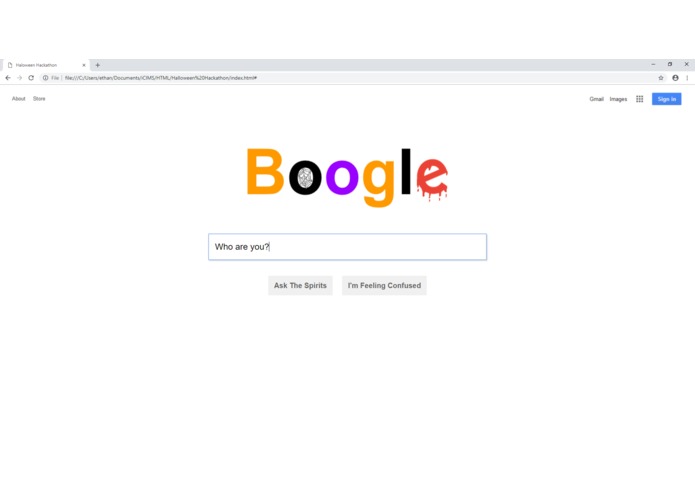 Boogle - A spooky remake of Google. – screenshot 2