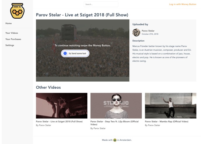 HoneyStream (BCH) – screenshot 1