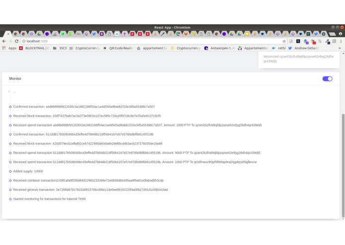 Permissioned Token Prototype [Bitcoin Cash track] – screenshot 1