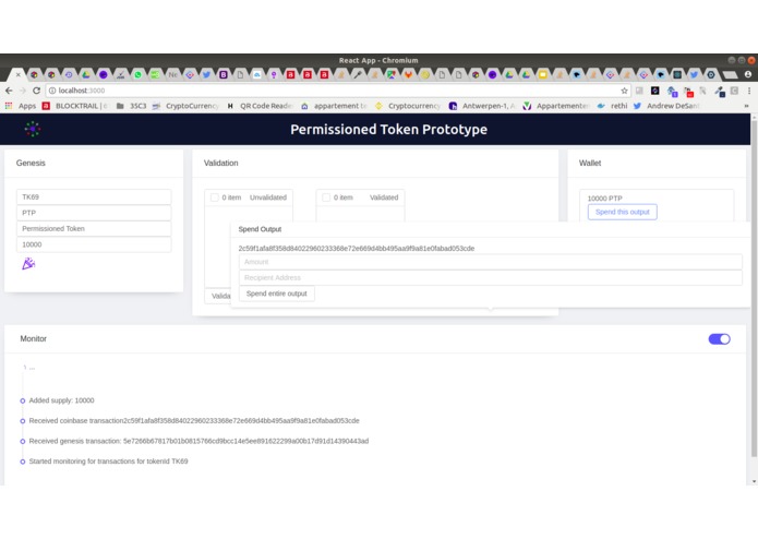 Permissioned Token Prototype [Bitcoin Cash track] – screenshot 9