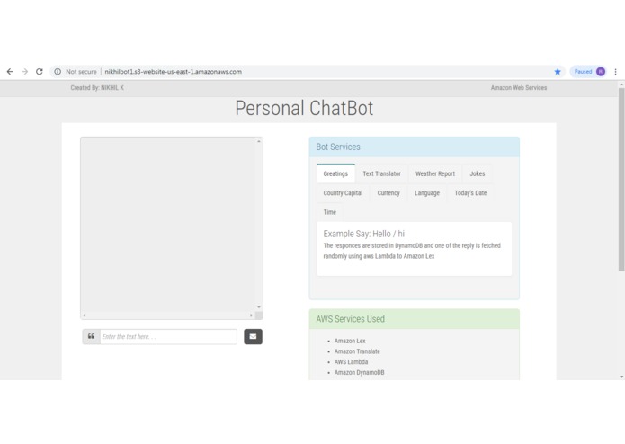 AI Personal Assistant Chat Bot – screenshot 1