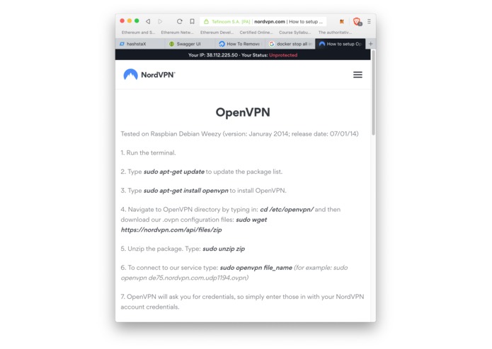 RPi to BlockchainDB – screenshot 2