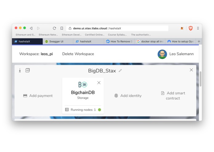 RPi to BlockchainDB – screenshot 3