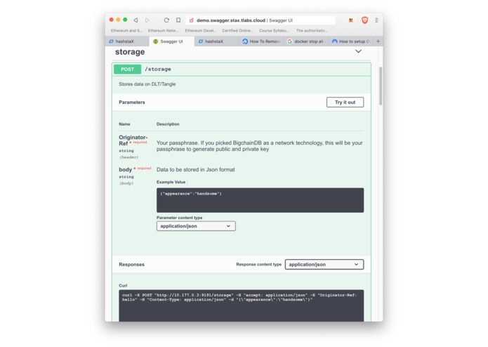RPi to BlockchainDB – screenshot 5