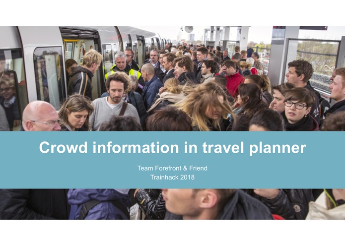 Crowd information in travel planner – screenshot 1