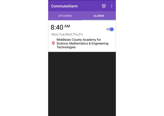 CommuteAlarm – screenshot 1