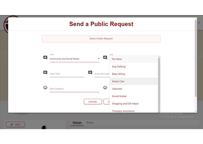 SUYO: Workload Barter Startup Application – screenshot 3