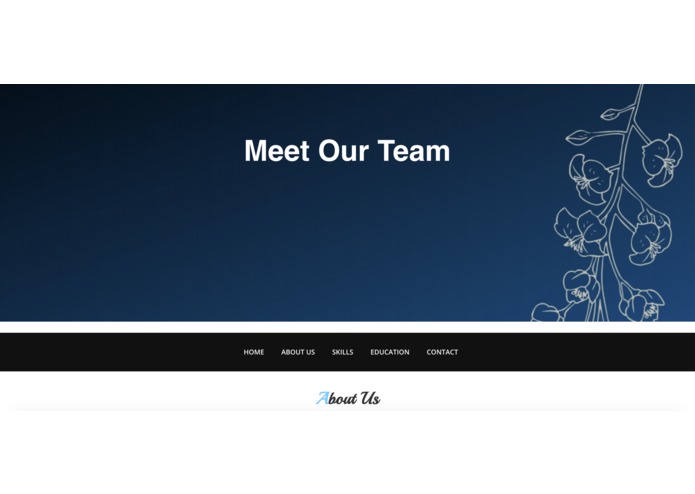 Team Resume Website – screenshot 1
