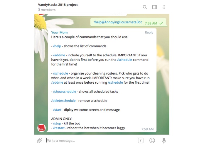 Annoying-Housemates-Bot – screenshot 3