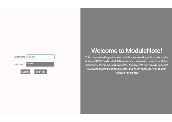 ModuleNote – screenshot 1