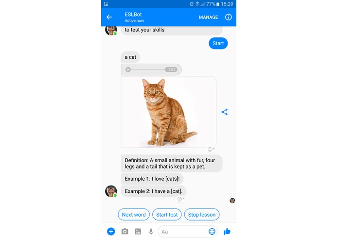 ESLBot – screenshot 1