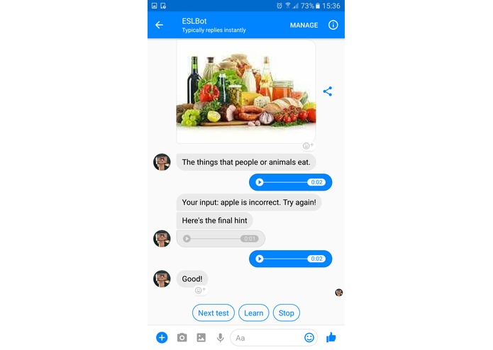 ESLBot – screenshot 2