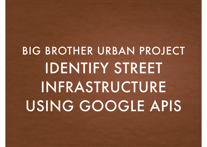 BigBrother UrbanPlanningProject – screenshot 3
