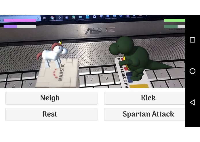 Unicorns VS Dinosaurs AR – screenshot 2