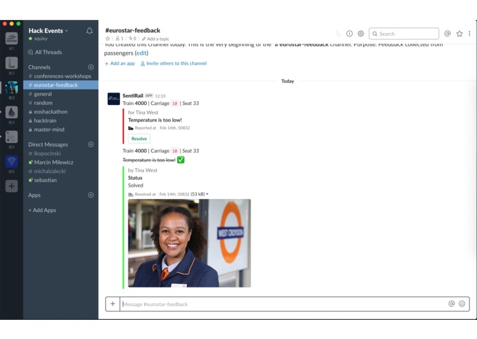 SentiRail – screenshot 2