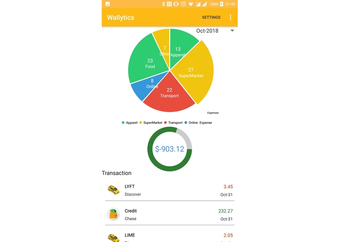 Wallytics – screenshot 3