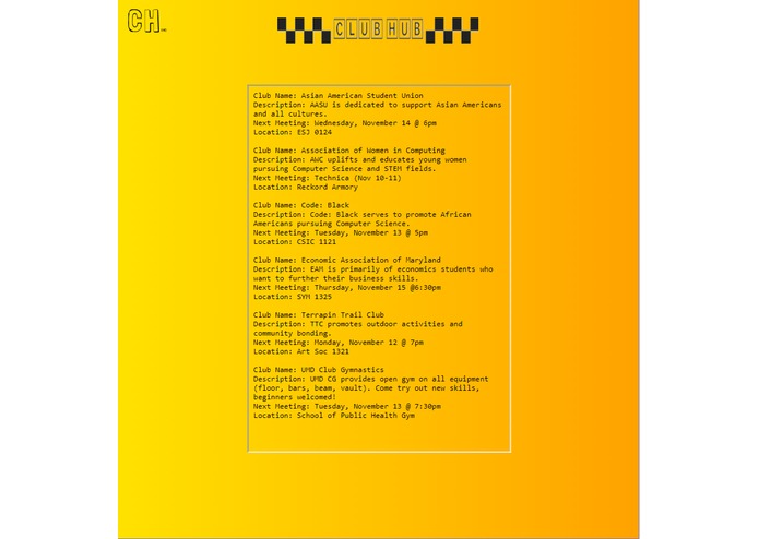 ClubHub – screenshot 4
