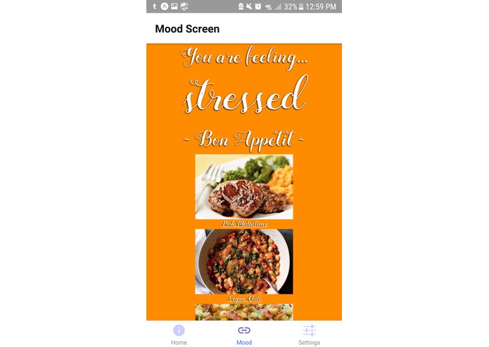 Mood2Food – screenshot 2