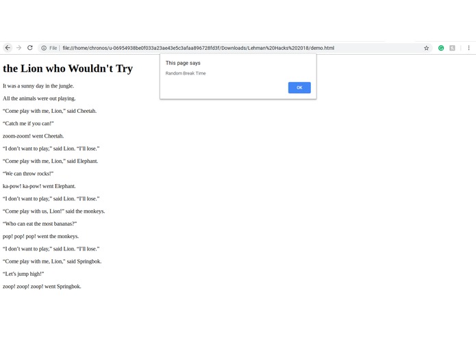 Lehman-Hacks-2018-aTECHtiveness – screenshot 3