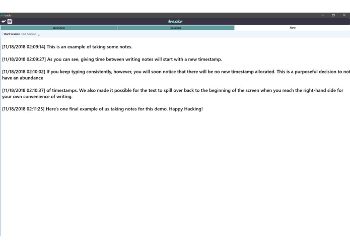 trackr – screenshot 4