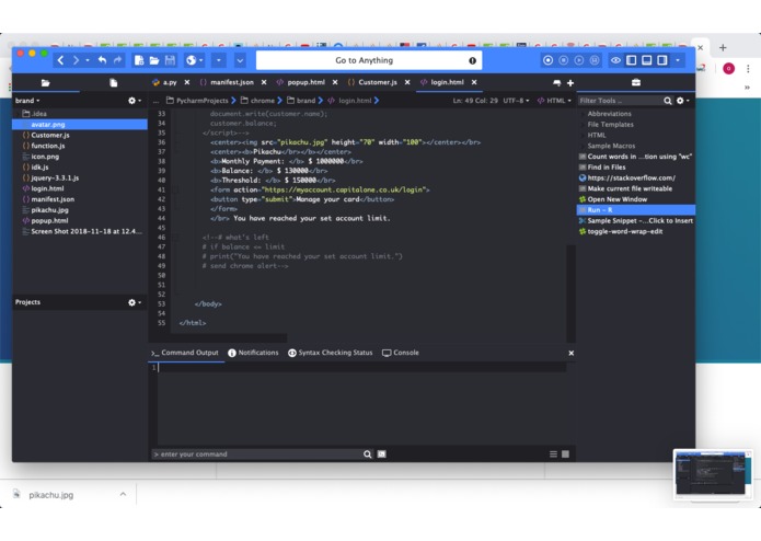 Capital One Chrome Extension (Pikachu Team - Table 8) – screenshot 6