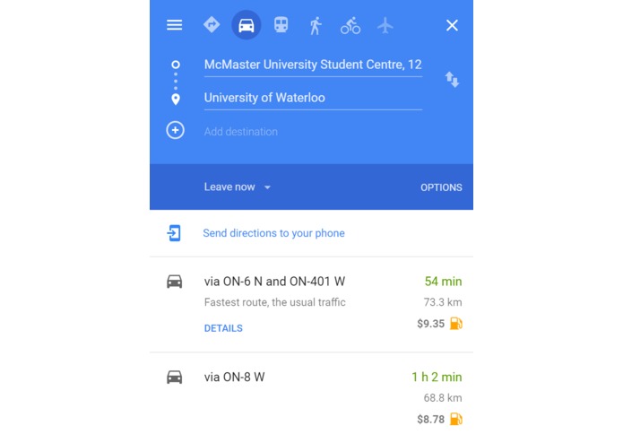 FuelPlan – screenshot 2