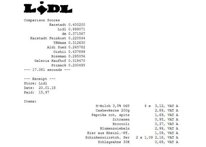 Receipt Reader – screenshot 4