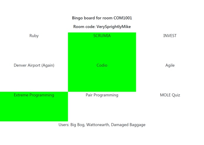 Lecturer Bingo – screenshot 1