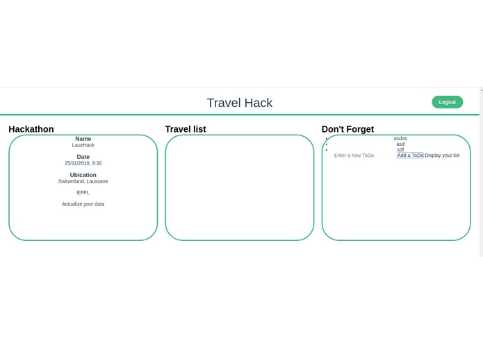TravelHack – screenshot 1