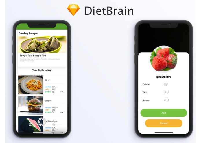 iDiet_OxfordHackathon2018 – screenshot 1