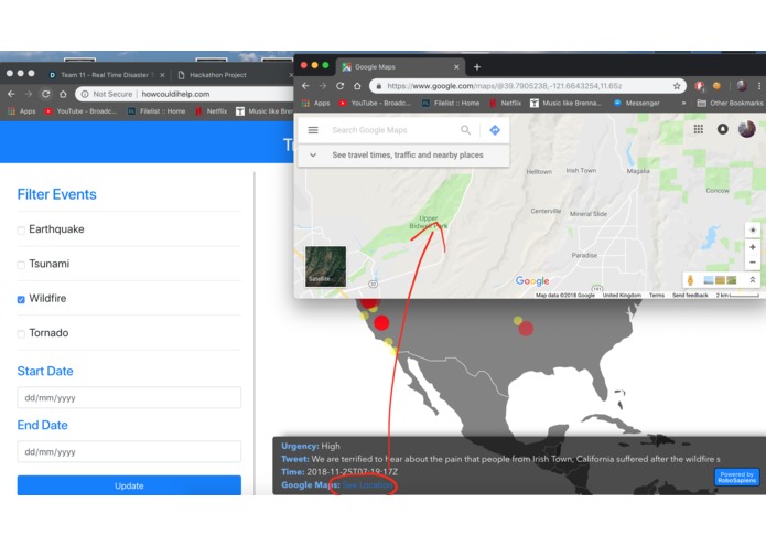 Team 11 - Real Time Disaster Tracking – screenshot 3