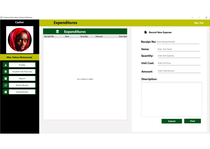 Kaduna state school management system – screenshot 4