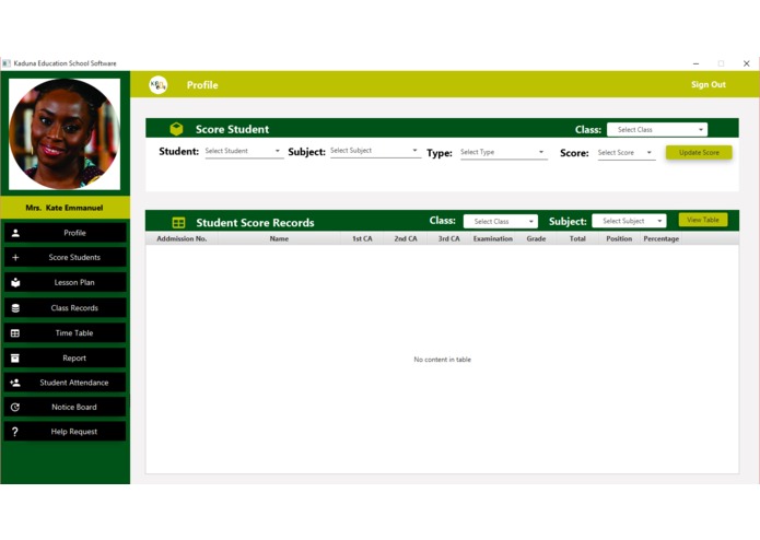 Kaduna state school management system – screenshot 5