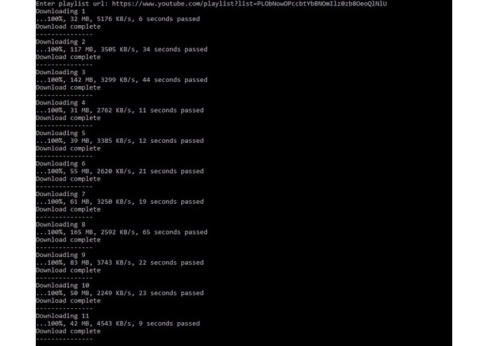 Youtube Playlist Downloader – screenshot 1
