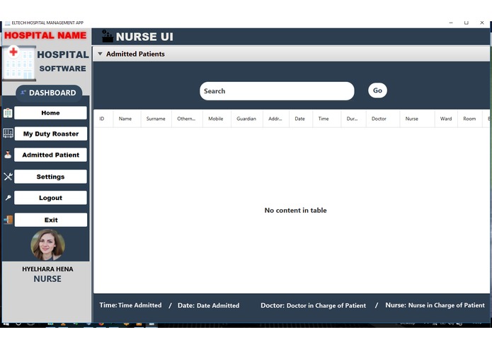 Hospital Management System – screenshot 3