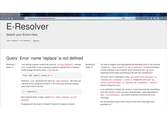 EResolver – screenshot 2