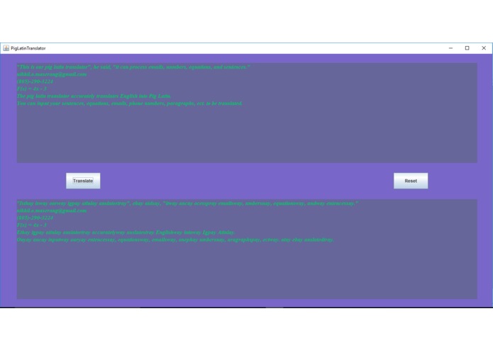 PigLatinTranslator – screenshot 1