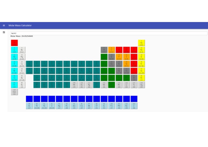 Molar Mass Calculator – screenshot 1