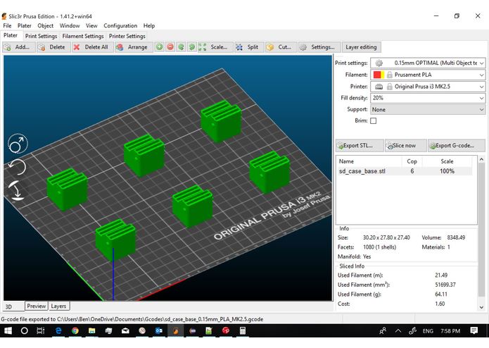 WCU 3D printer orgainzer. – screenshot 2