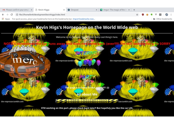 My world Wide Web HomePage – screenshot 1