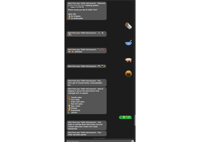 order with emojis – screenshot 1