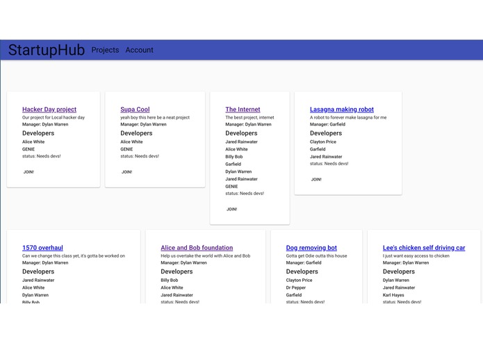StartupHub – screenshot 1