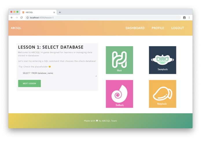 ABCsql – screenshot 1