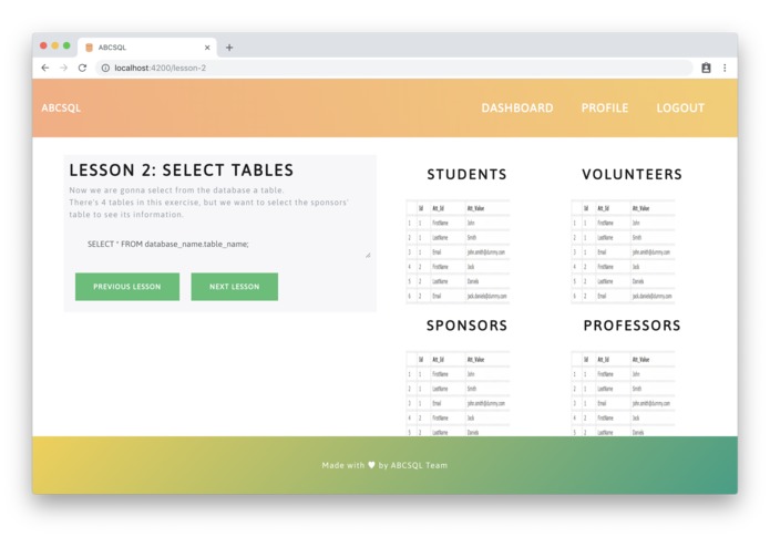 ABCsql – screenshot 4
