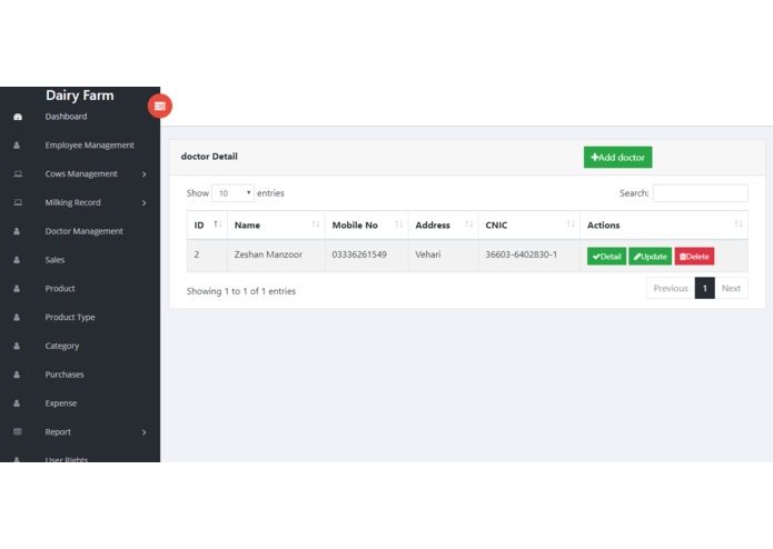 Dairy Herd Management and Monitoring System – screenshot 3