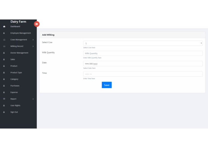 Dairy Herd Management and Monitoring System – screenshot 4