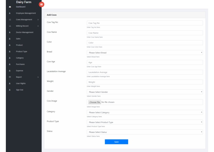 Dairy Herd Management and Monitoring System – screenshot 5
