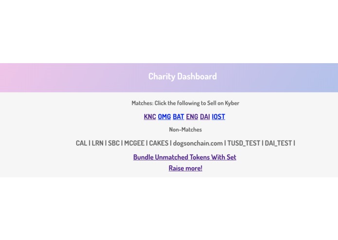 charitETH – screenshot 2